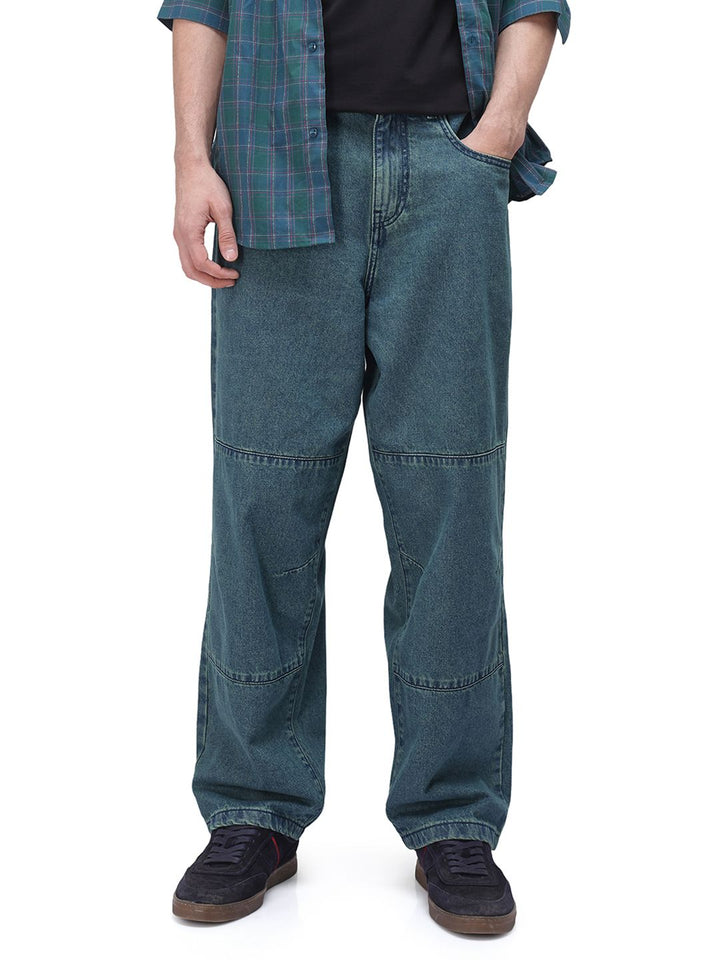 RARE RABBIT Men Comfort Low Distress Light Fade Stretchable Jeans