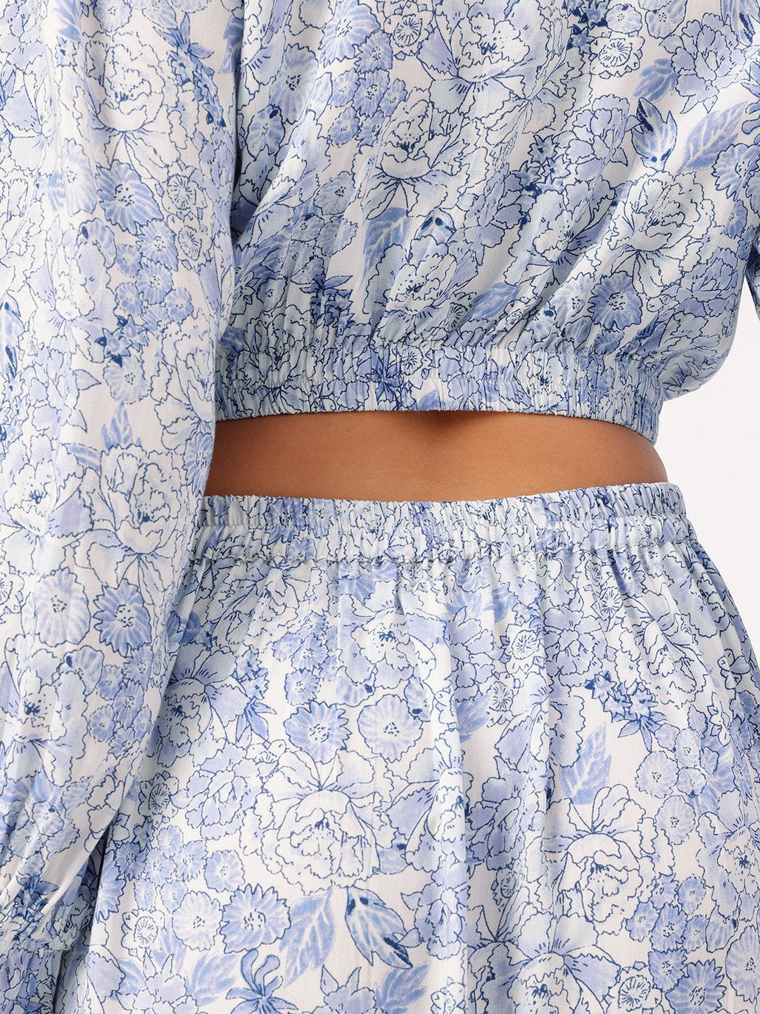DressBerry Feminine Flair Floral Printed Cut-Out Maxi Dress