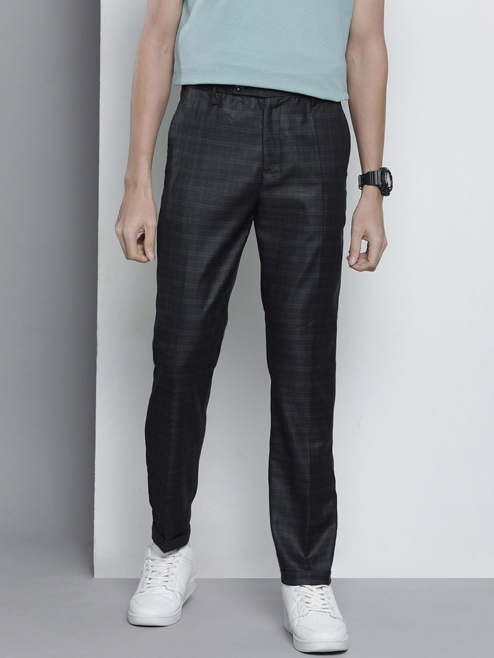 The Indian Garage Co Self Design Regular Fit Chinos Trousers