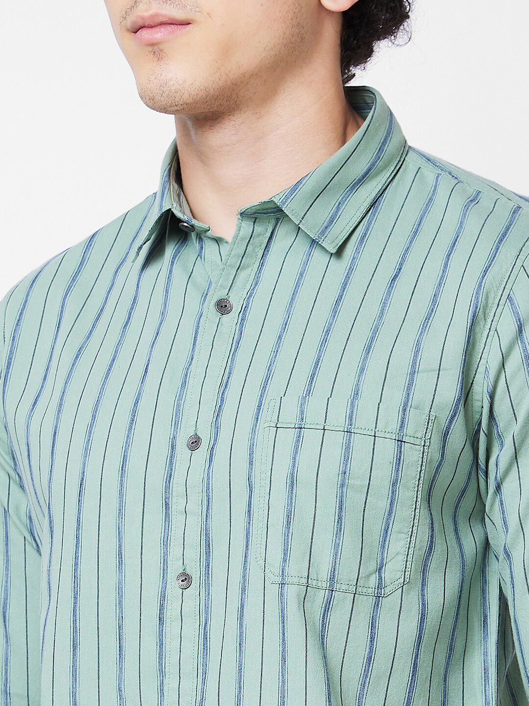 SPYKAR Striped Cotton Casual Shirt