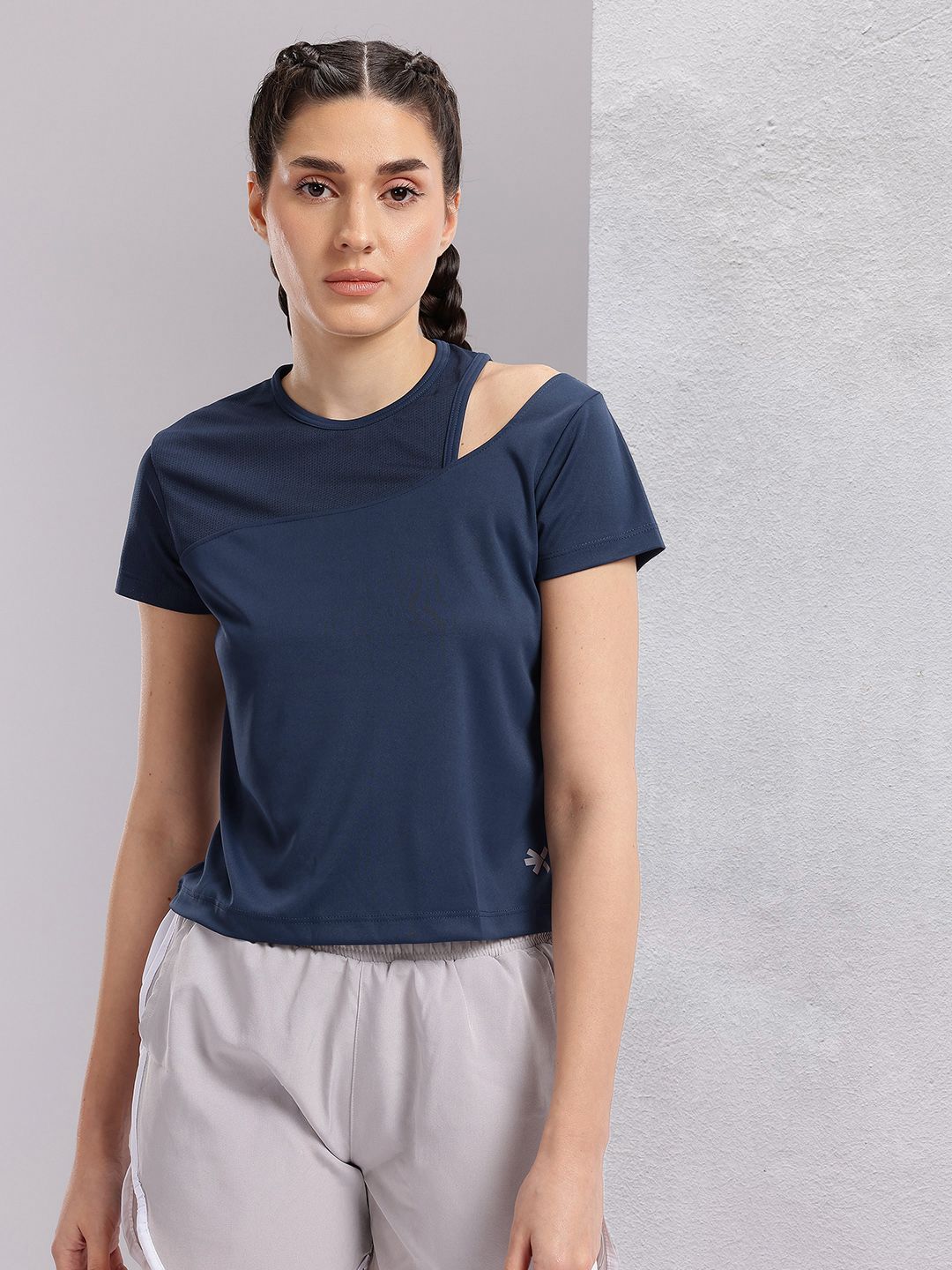 HRX by Hrithik Roshan Women Cut Outs Rapid-Dry Training T-shirt