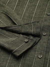 The Indian Garage Co Slim Fit Striped Casual Shirt