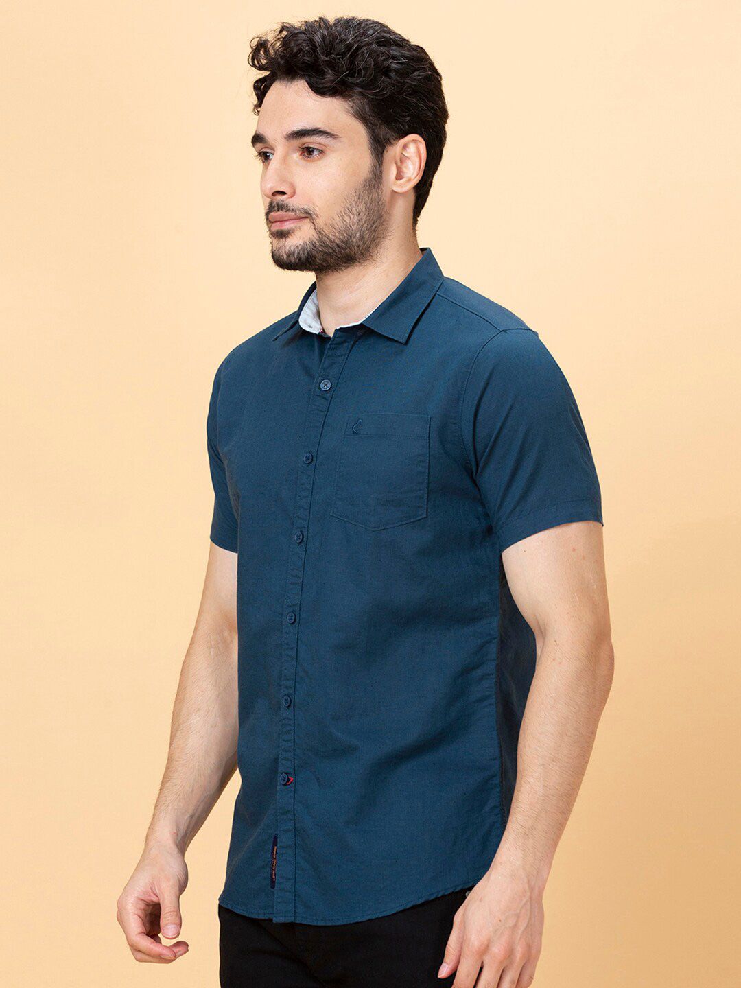 Being Human Spread Collar Slim Fit Casual Shirt