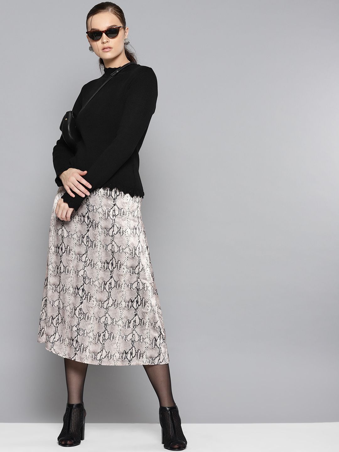 STREET 9 Women Black Solid Sweater