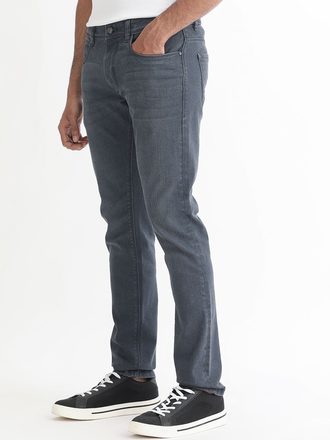 RARE RABBIT Men Colmer Slim Fit Mid-Rise Stretchable Jeans
