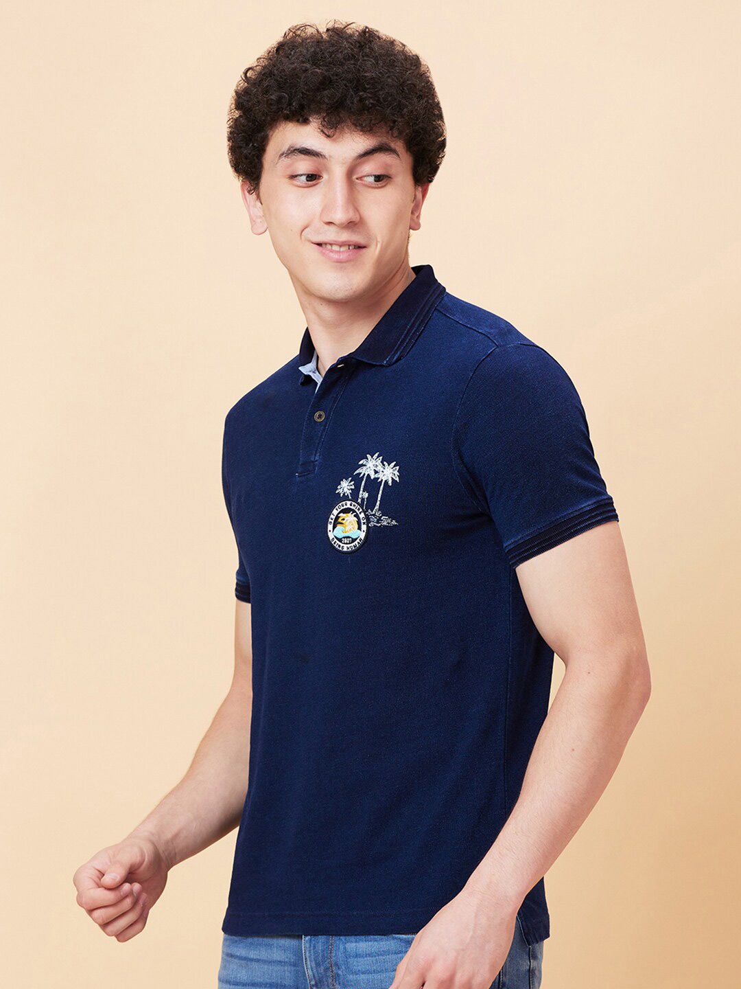 Being Human Cotton Polo Collar Short Sleeves Casual T-shirt