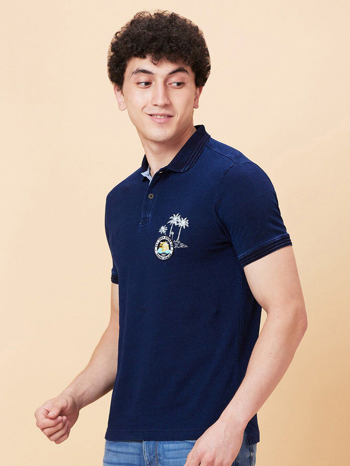 Being Human Cotton Polo Collar Short Sleeves Casual T-shirt