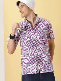 Thomas Scott Smart Opaque Printed Cotton Casual Shirt