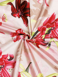 Story@home Pink & Mustard 2-Pieces Floral Door Curtains