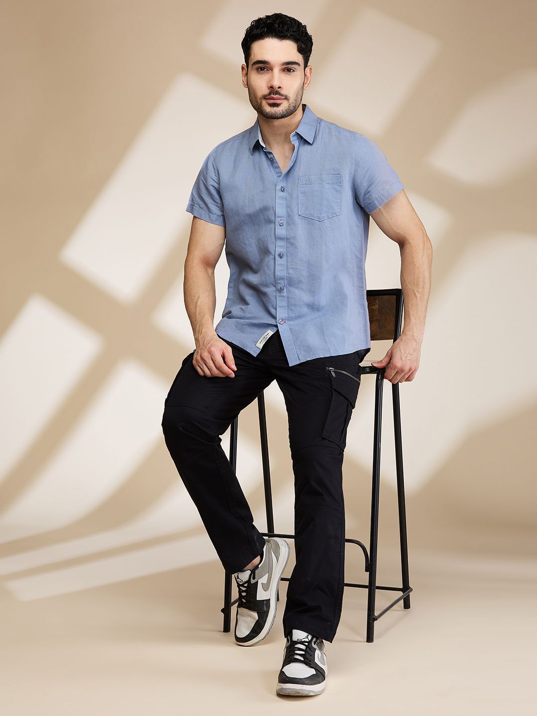 Being Human Men Slim Fit Opaque Casual Shirt