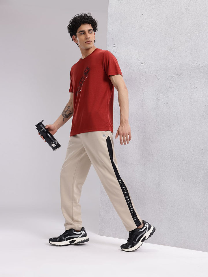 HRX by Hrithik Roshan Men Contrast Taping Rapid-Dry Running Track Pants