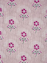 Myntra Elegant Homes Pink Floral 400 TC Cadar Tempat Tidur Single dengan 1 Sarung Bantal