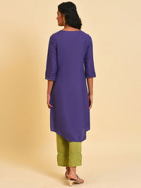 W Floral Beads Stones Embroidered Kurta
