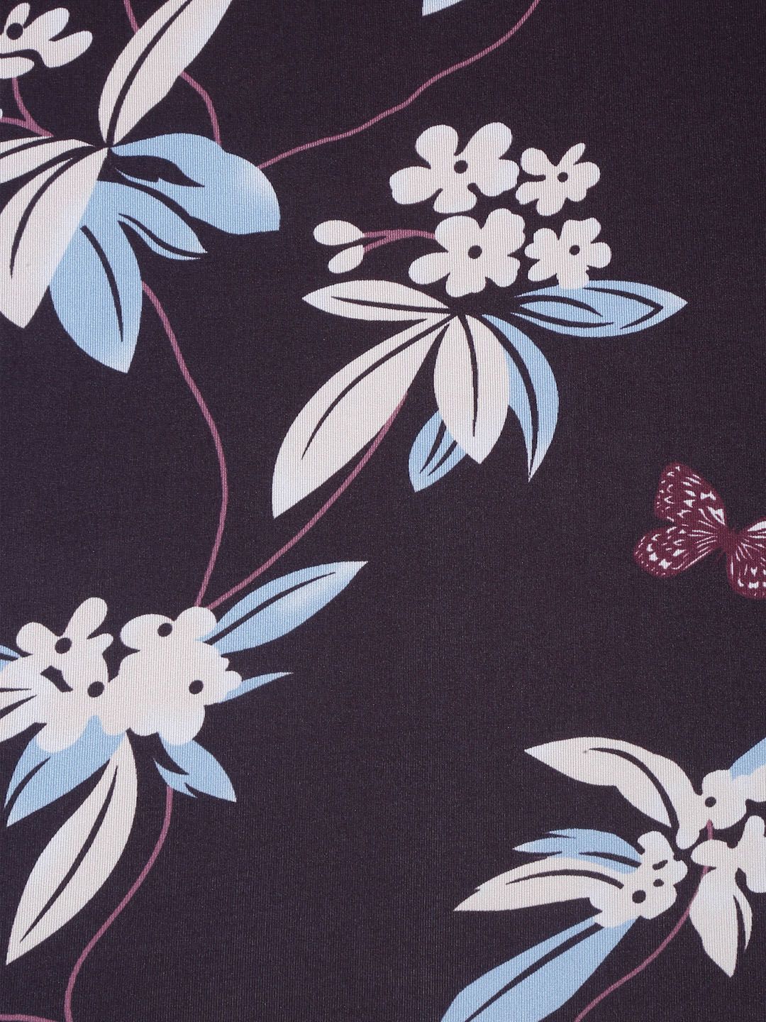 Cortina Brown & Beige Floral Printed 2-Seater Sofa Cover