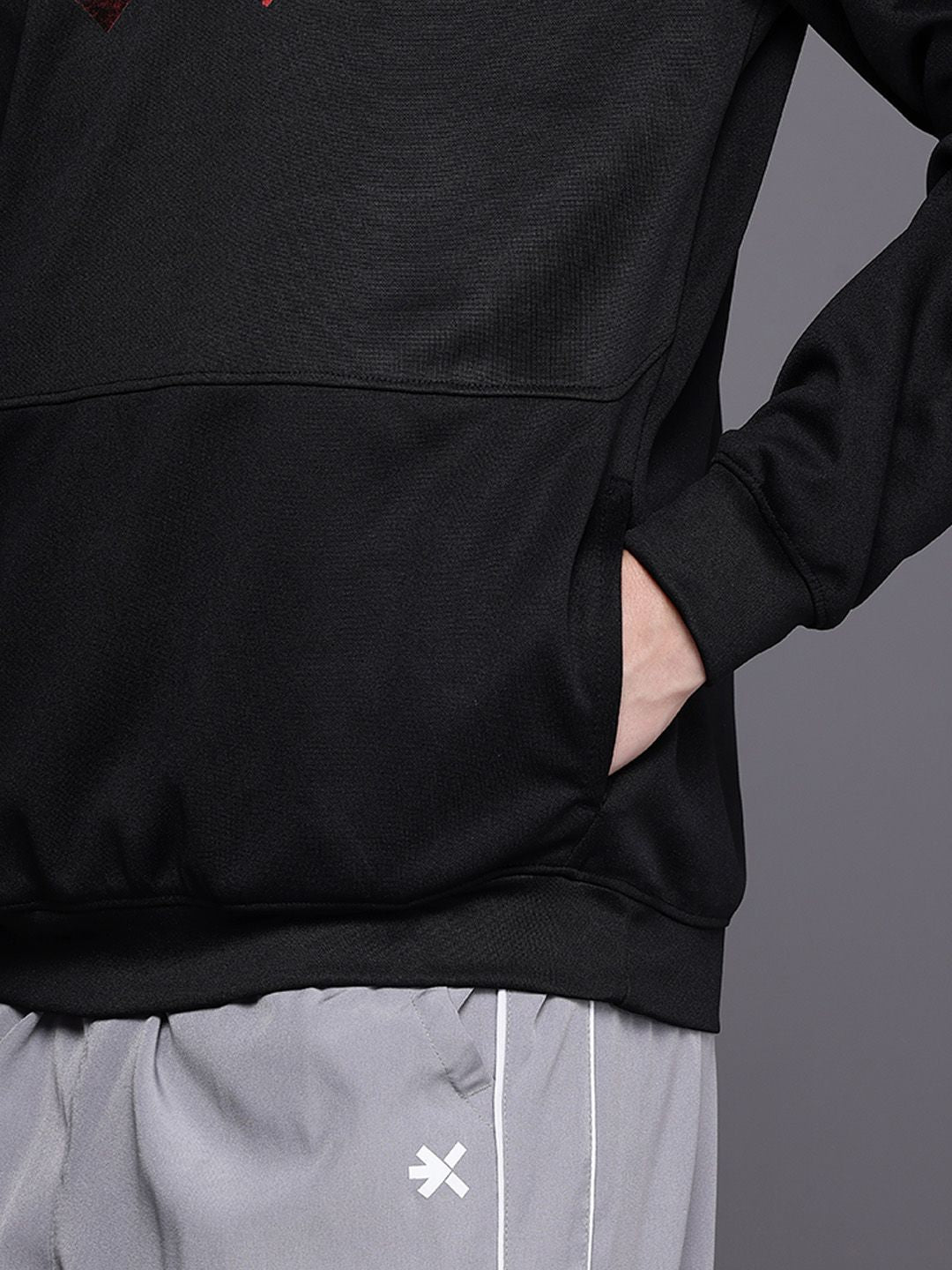 HRX by Hrithik Roshan Brand Logo Printed Rapid Dry Training Sweatshirt