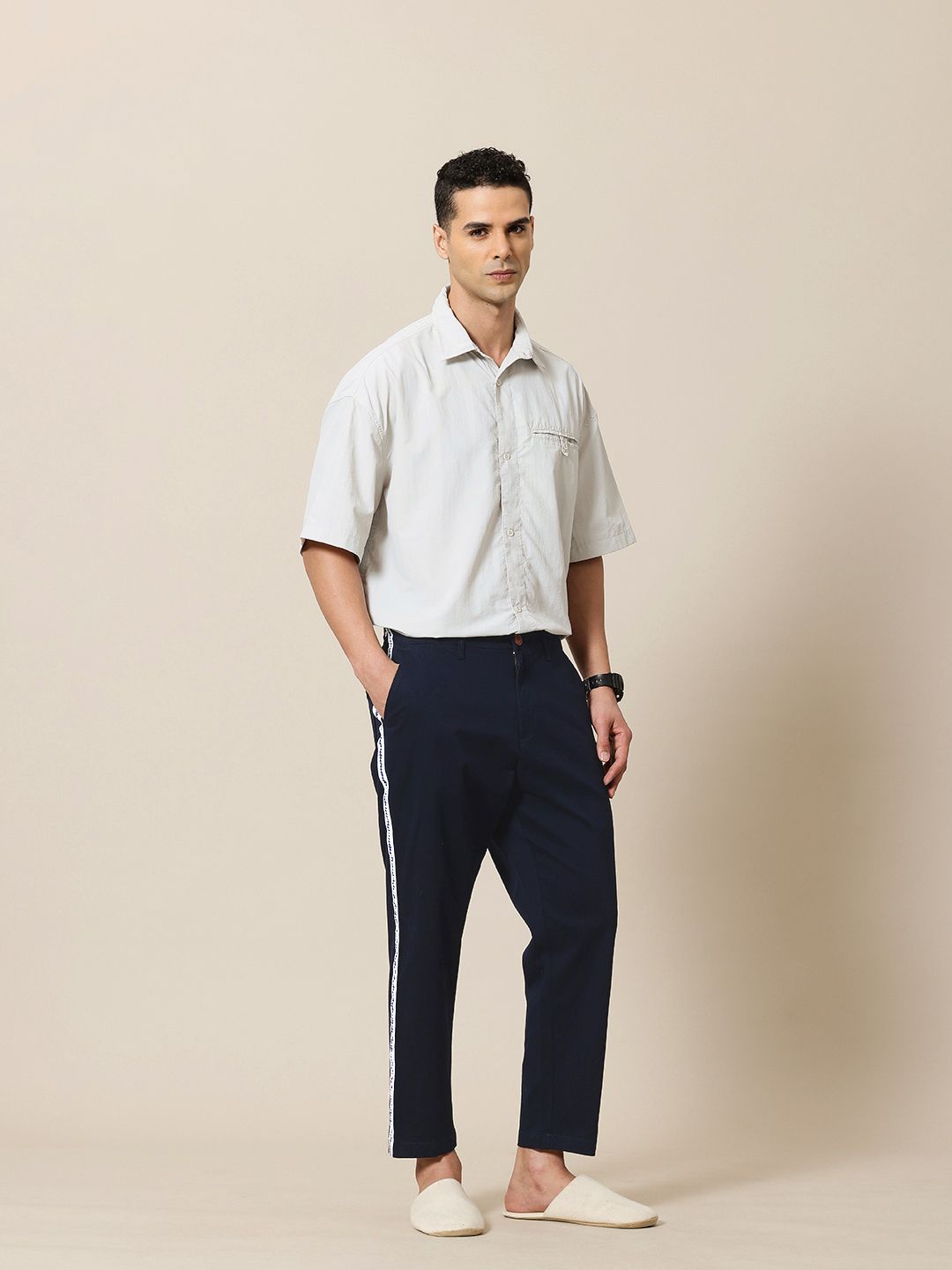 Mr Bowerbird Men Liberal Fit Trousers