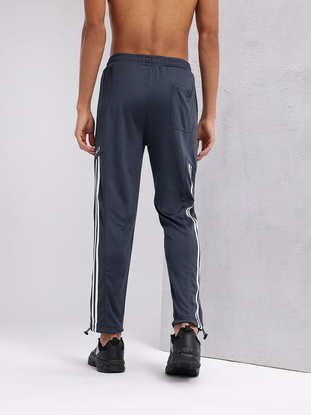 HRX by Hrithik Roshan Men Mid-Rise Rapid-Dry Training Track Pants with Toggle
