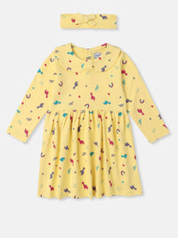 Nauti Nati Print Peter Pan Collar Fit & Flare Dress