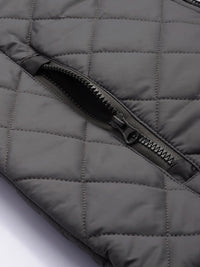 The Indian Garage Co Men Solid Puffer Jacket with Detachable Hood