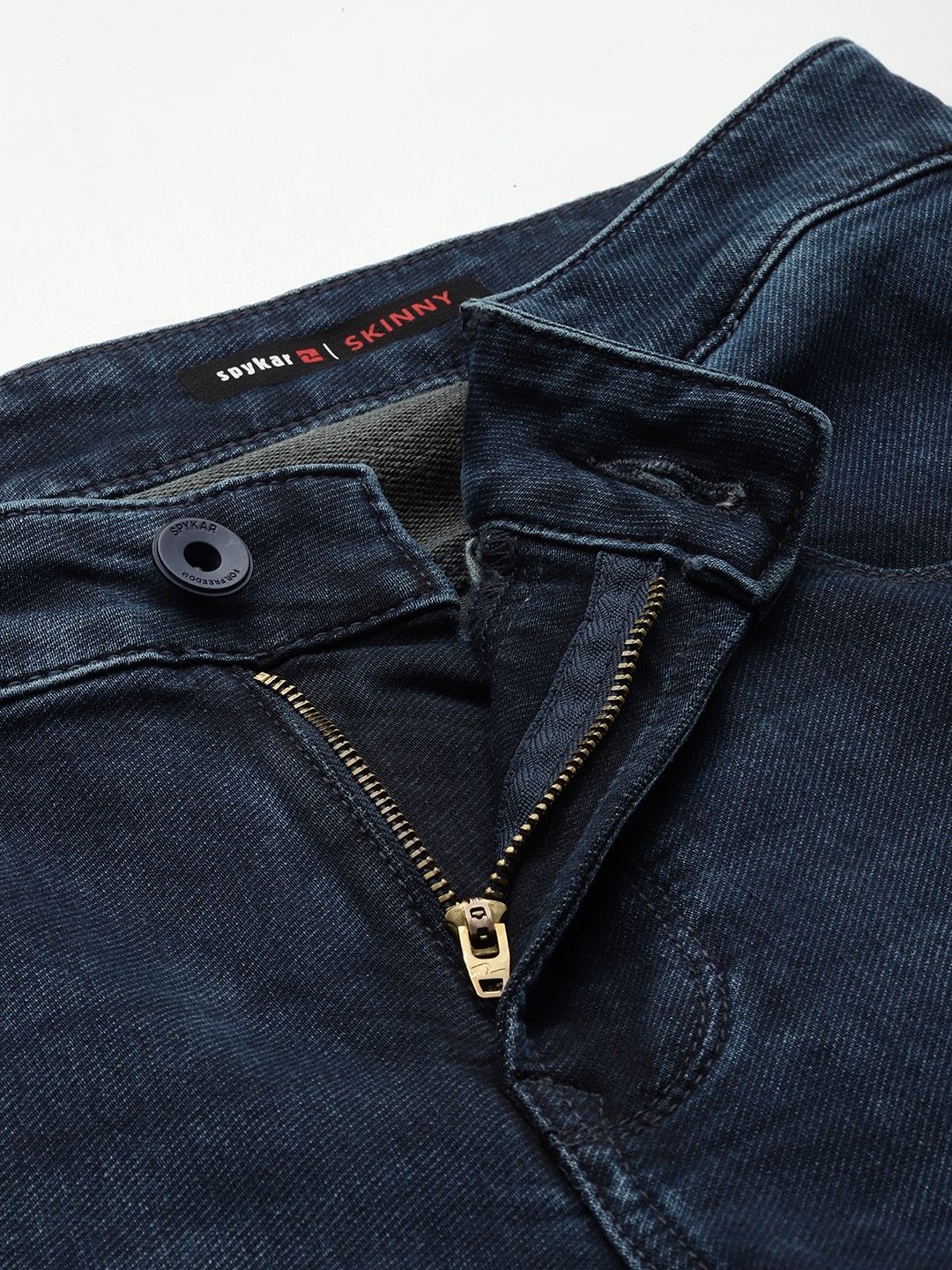 SPYKAR Men Skinny Slim Fit Low-Rise Light Fade Stretchable Jeans