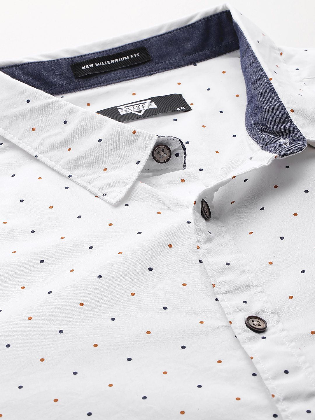 Thomas Scott Plus Size Premium Printed Pure Cotton Casual Shirt