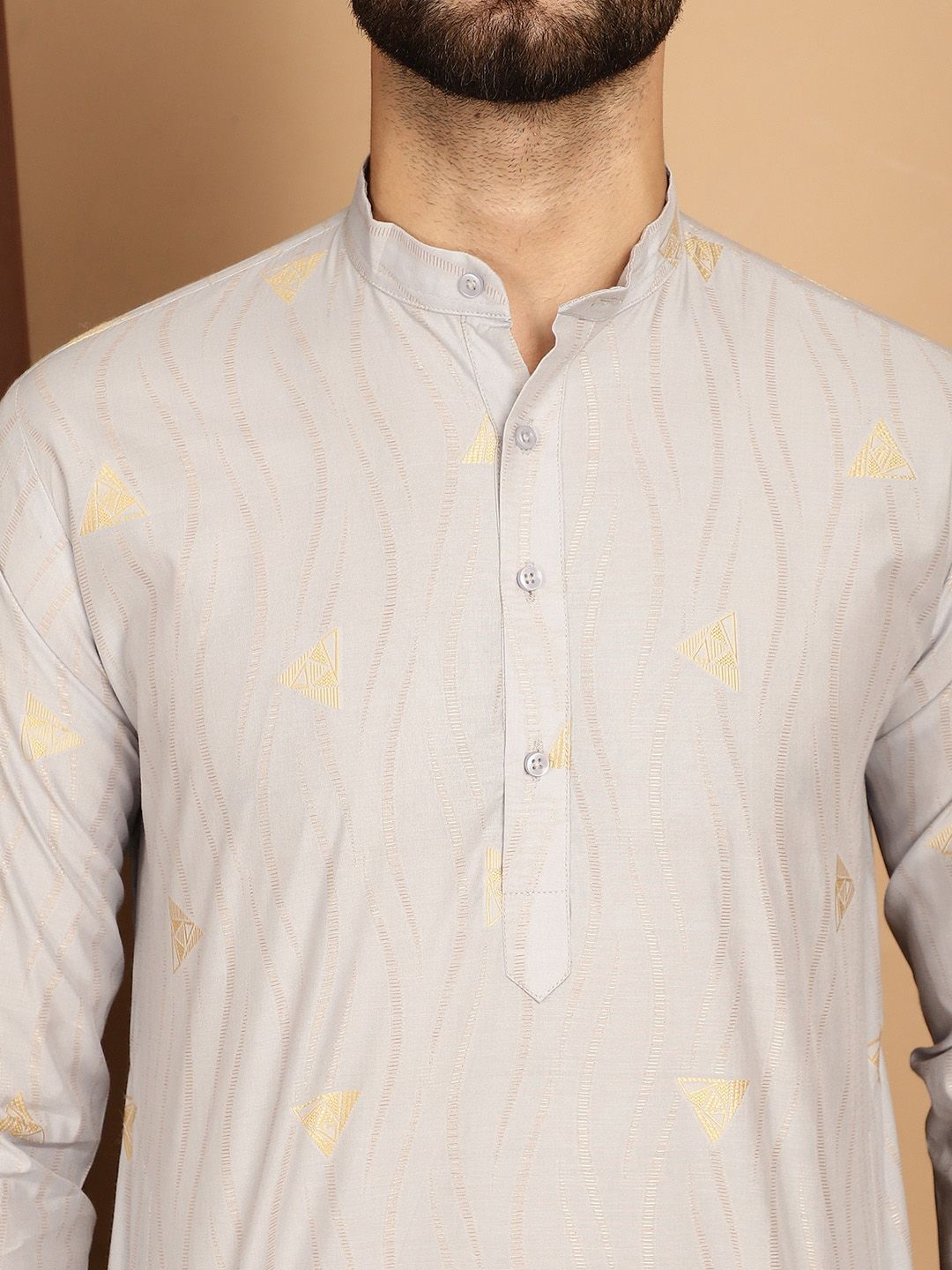 SOJANYA Mandarin Collar Kurta with Churidar