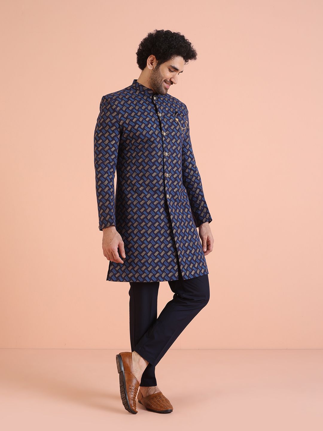 Set KiM Reka Bentuk Kuasa Diri Indowestern Sherwani Set
