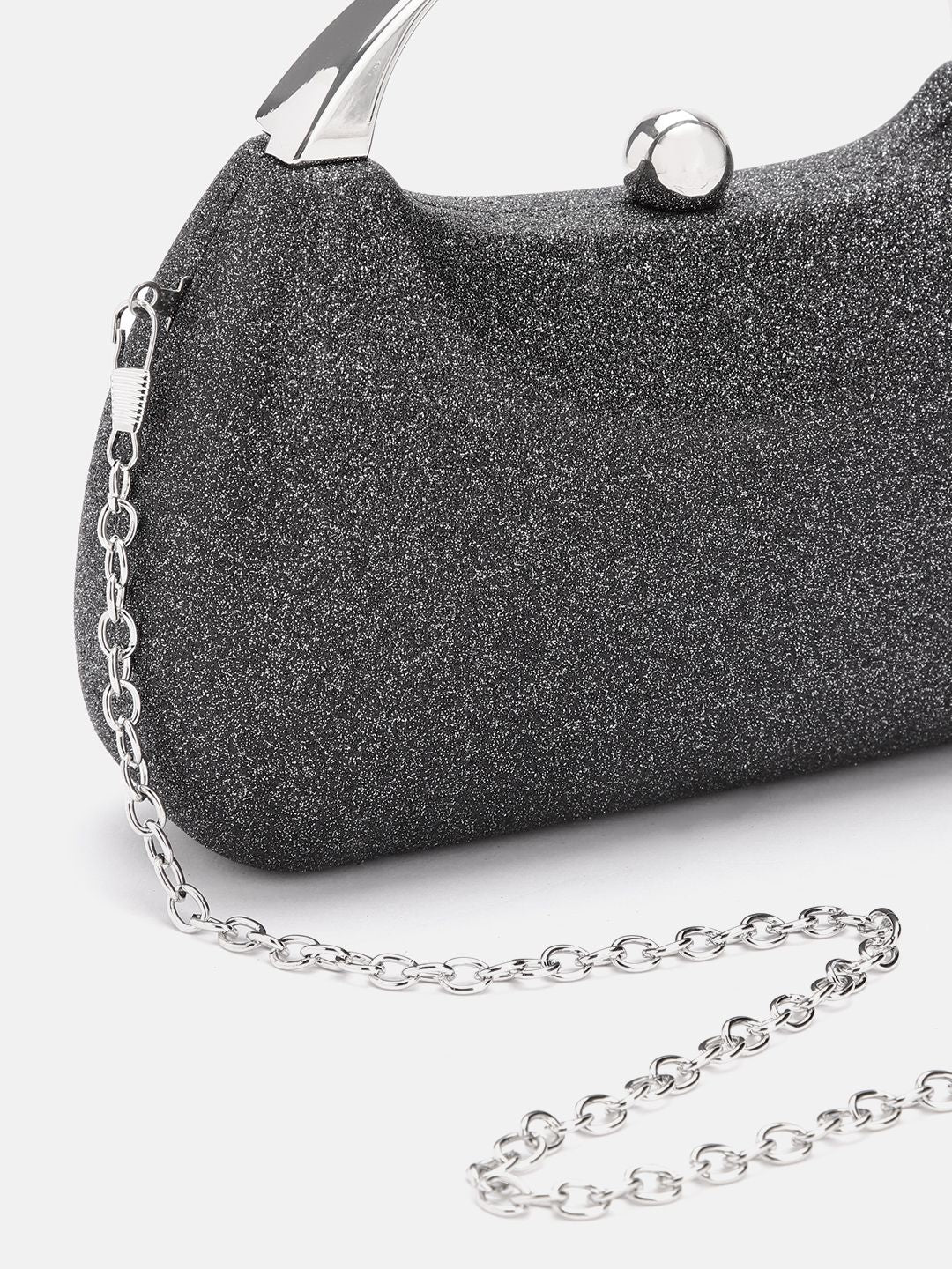 Lino Perros Women Glittery Effect Box Clutch