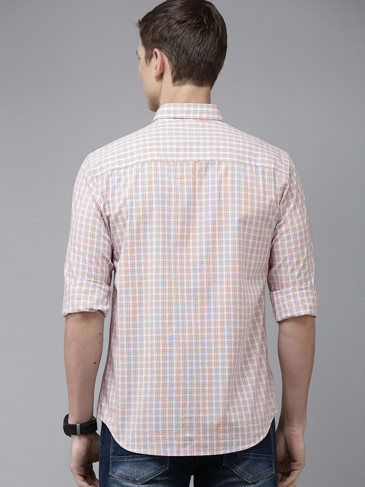 Park Avenue Slim Fit Pure Cotton Checked Casual Shirt