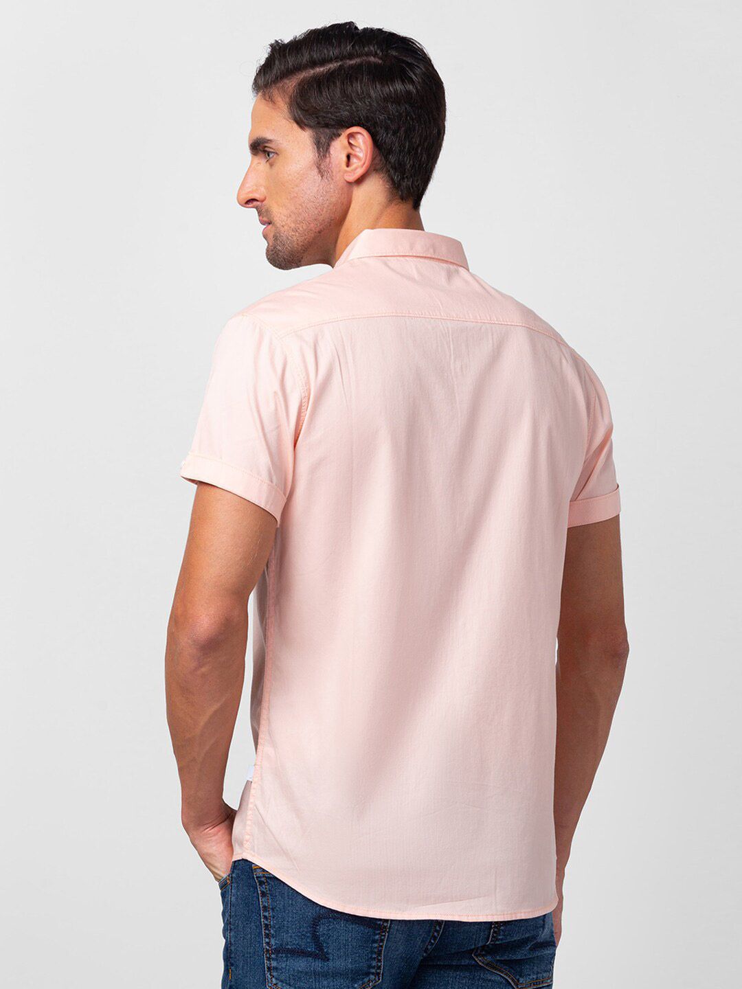 SPYKAR Men Classic Slim Fit Cotton Casual Shirt