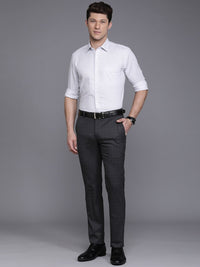 Raymond Men Checked Slim Fit Formal Trousers