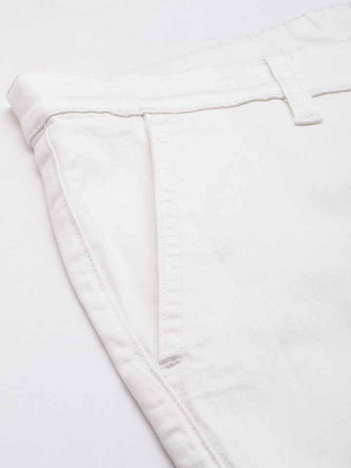 The Indian Garage Co Men Solid Slim Fit Chinos Trousers