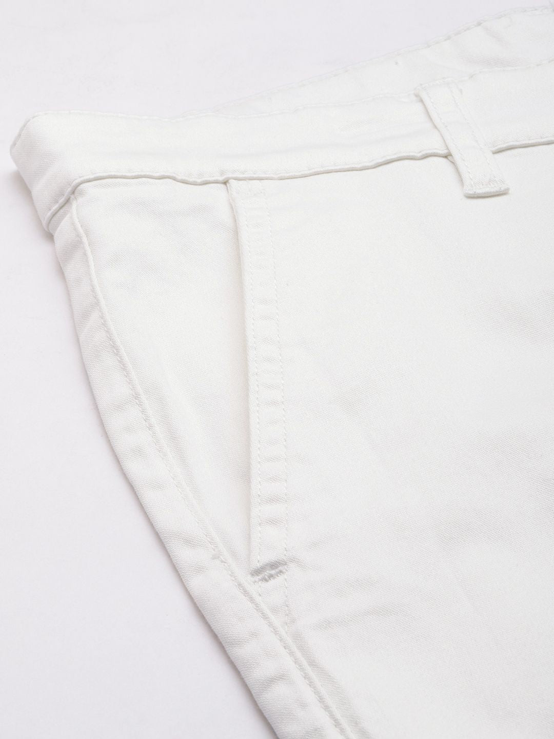 The Indian Garage Co Men Solid Slim Fit Chinos Trousers