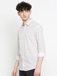 Being Human Slim Fit Micro Ditsy Printed Casual Shirt