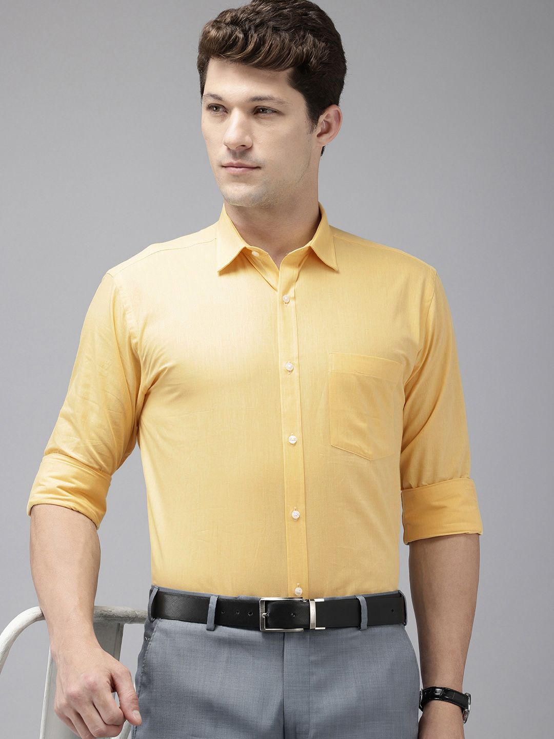 Park Avenue Pure Cotton Slim Fit Baju Formal Legap