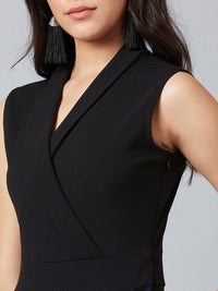 Athena Women Black Solid Basic Jumpsuit