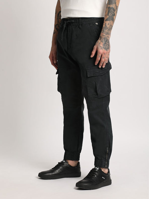 THE BEAR HOUSE Men Mid-Rise Regular Fit Cargos Trousers