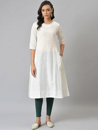 W A-Line Cotton Kurta