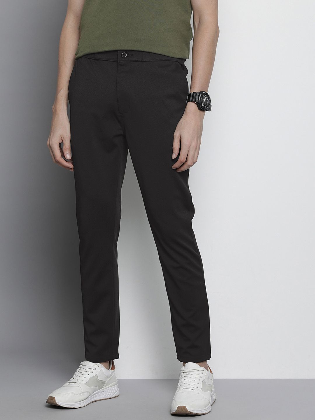 The Indian Garage Co Men Slim Fit Trousers