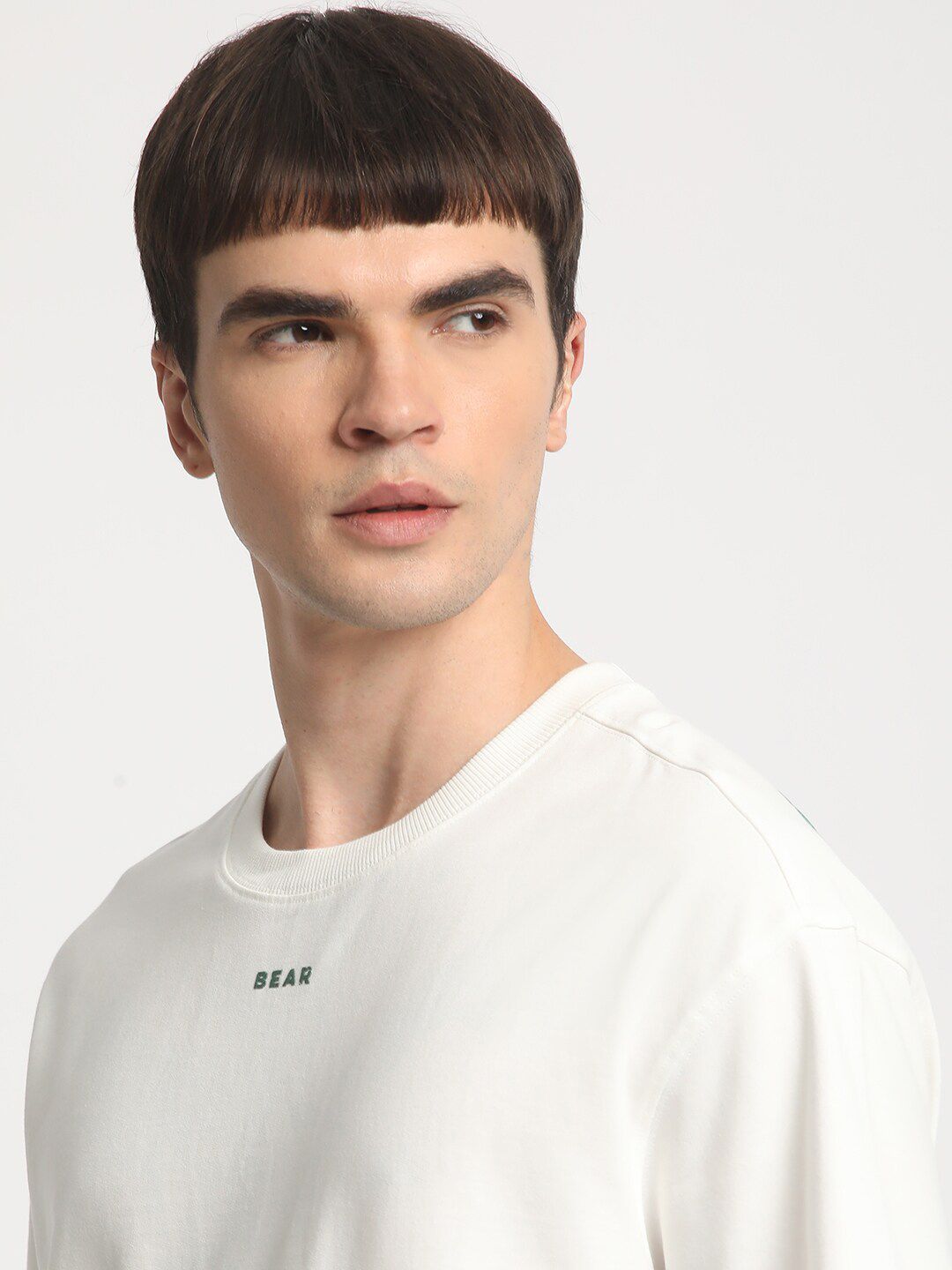 THE BEAR HOUSE Graphic Printed Cotton Oversized T-shirt