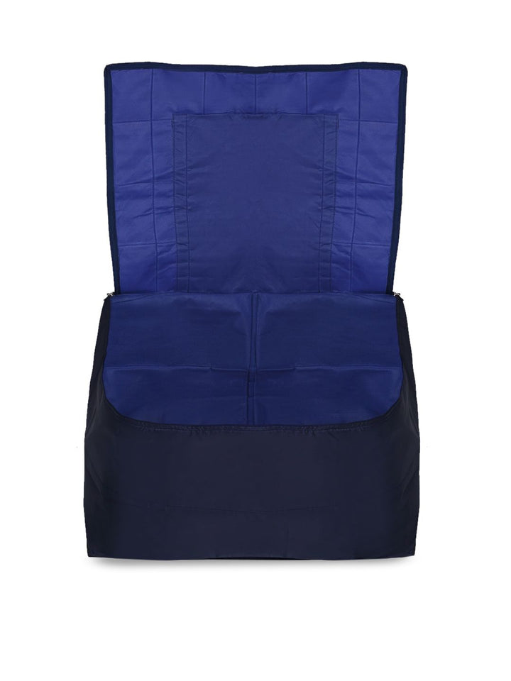 HOSTA HOMES Set Of 2 Navy Blue Solid Foldable Multi-Utility Storage Bags