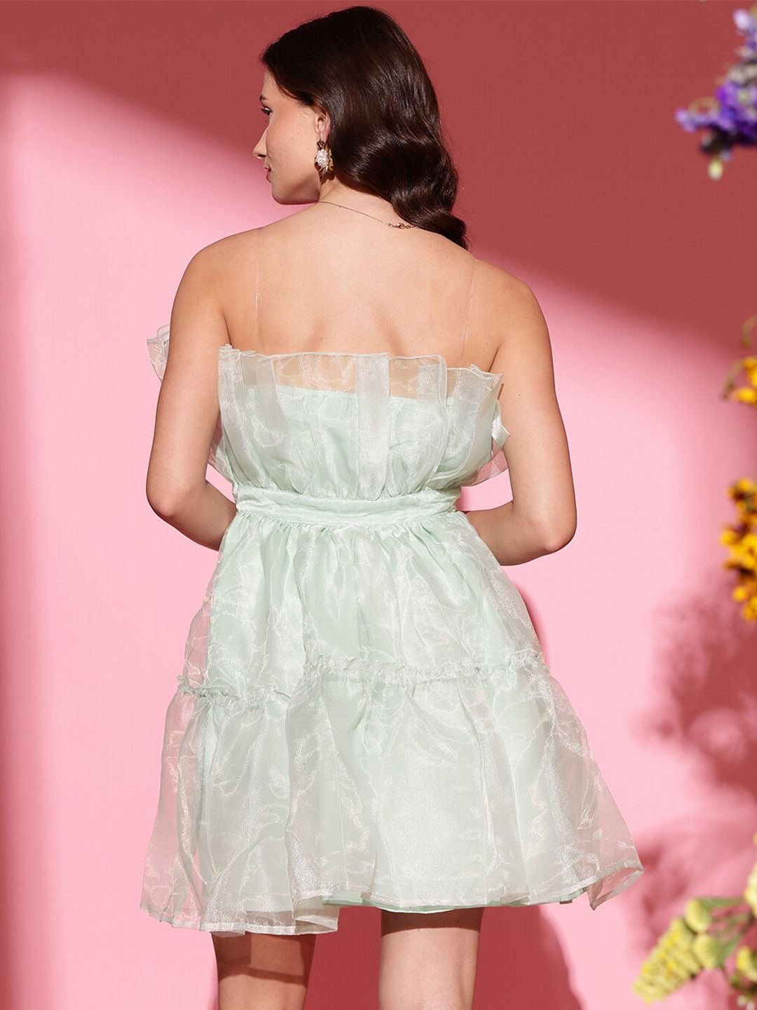 STREET 9 Strapless Sleeveless Fit & Flare Dress