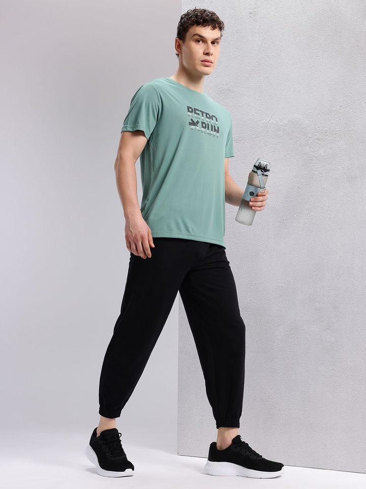 HRX by Hrithik Roshan Typography Printed Detail Regular Fit Rapid-Dry Running T-shirt