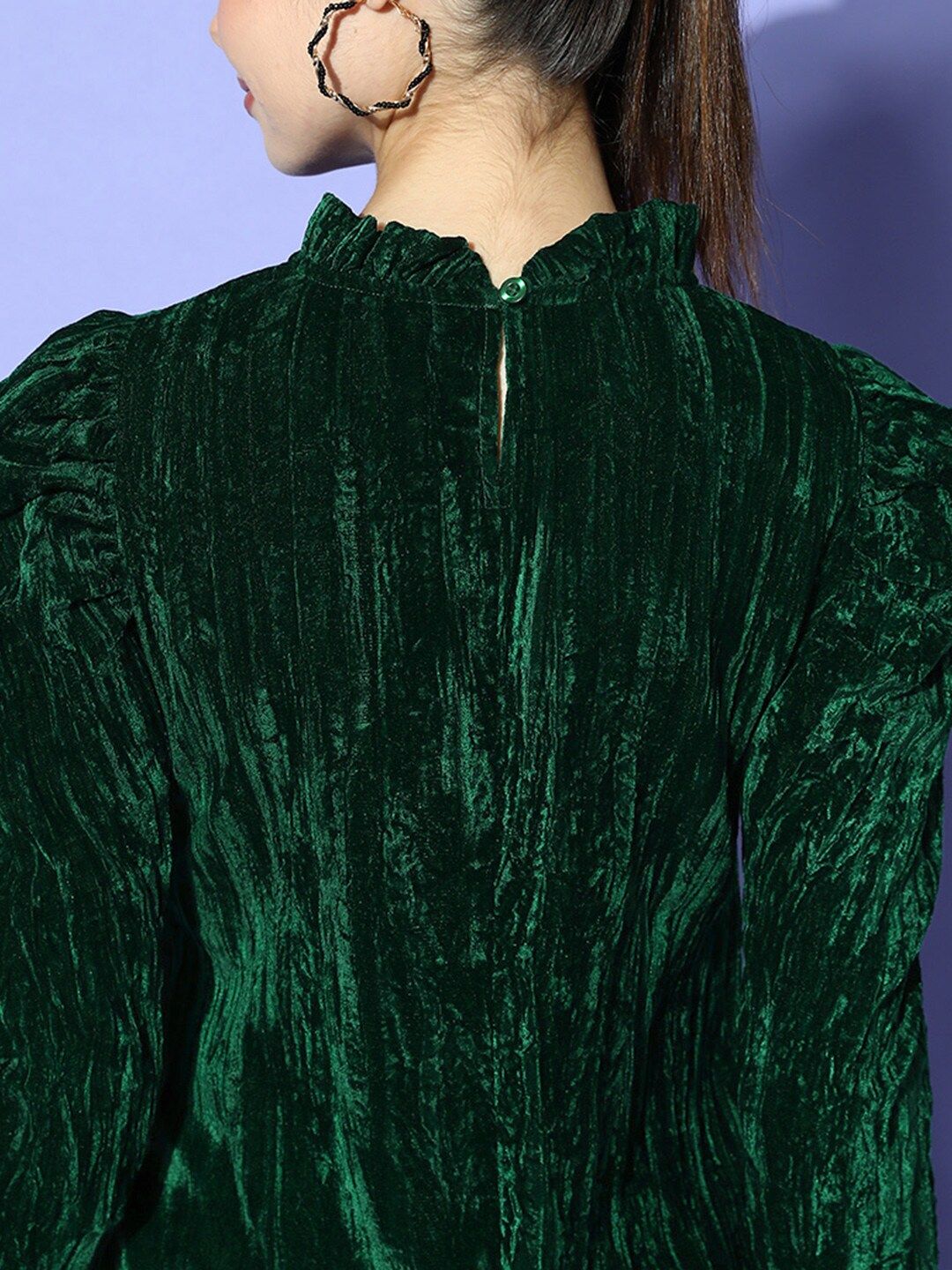 Berrylush Solid Velvet Top