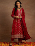Libas Ethnic Motifs Woven Design Regular Kurta with Trousers & Dupatta