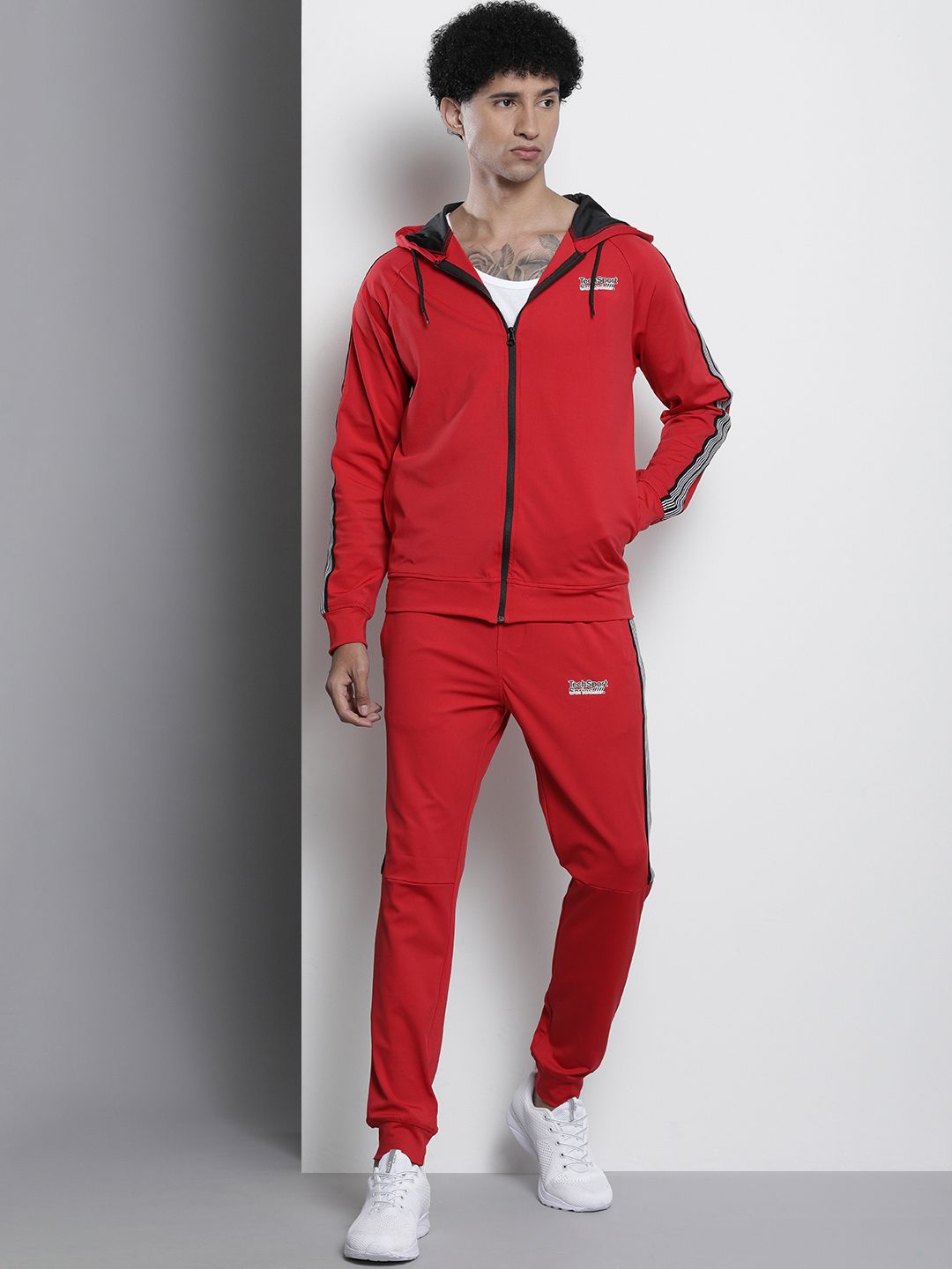 The Indian Garage Co Men Hooded Sweatshirt & Jogger Co-Ord Set