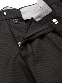 Park Avenue Men Checked Super Slim Fit Formal Trousers