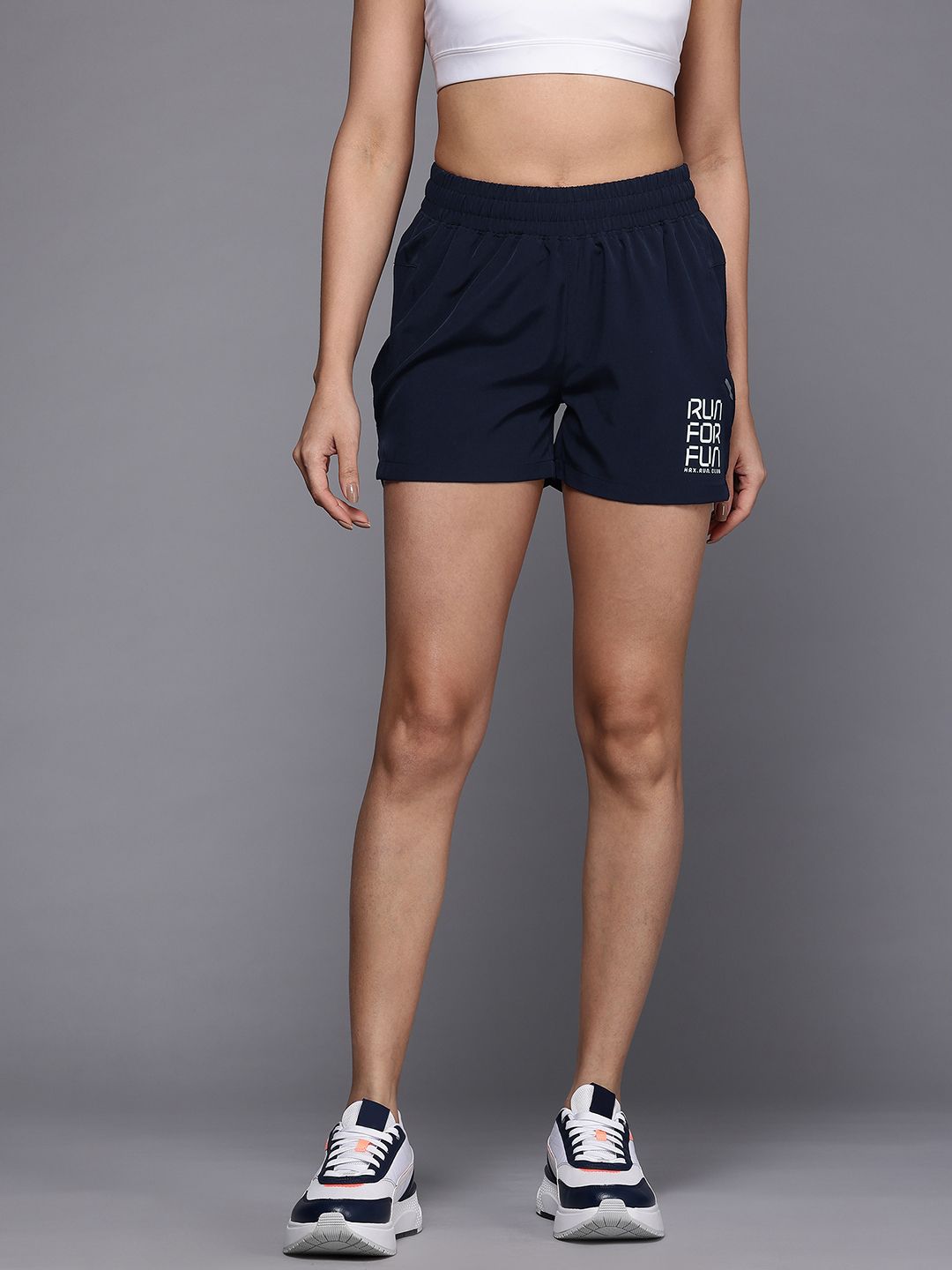 HRX by Hrithik Roshan Women Printed Rapid-Dry Running Shorts