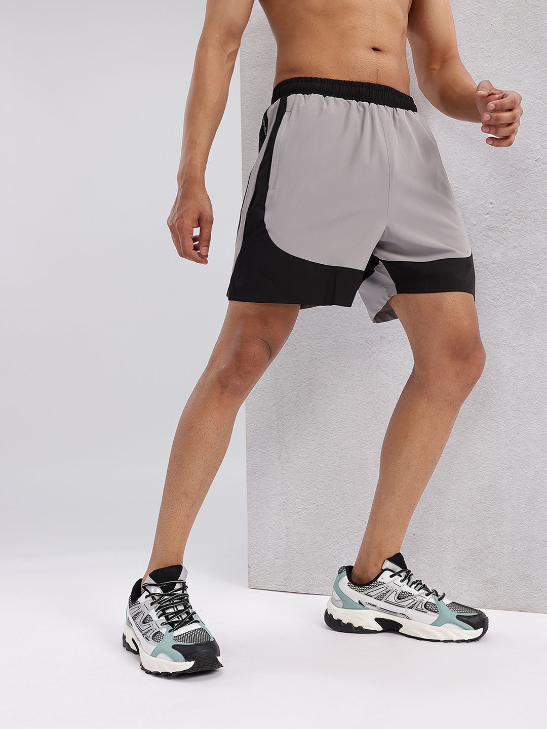 HRX by Hrithik Roshan Men Colourblocked Rapid-Dry Running Shorts