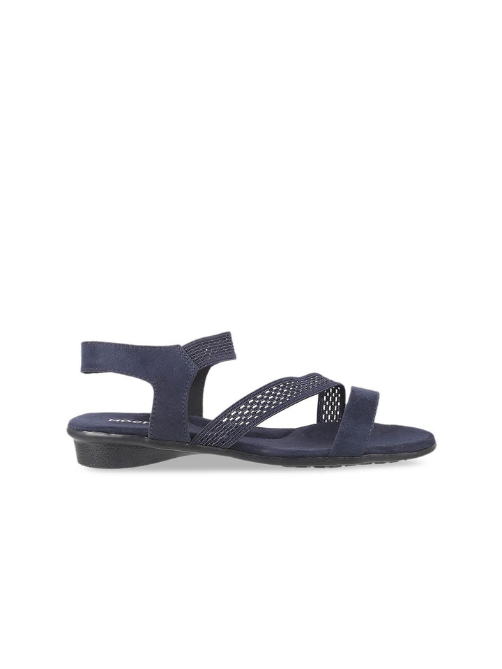 Mochi Women Blue Solid Sandal